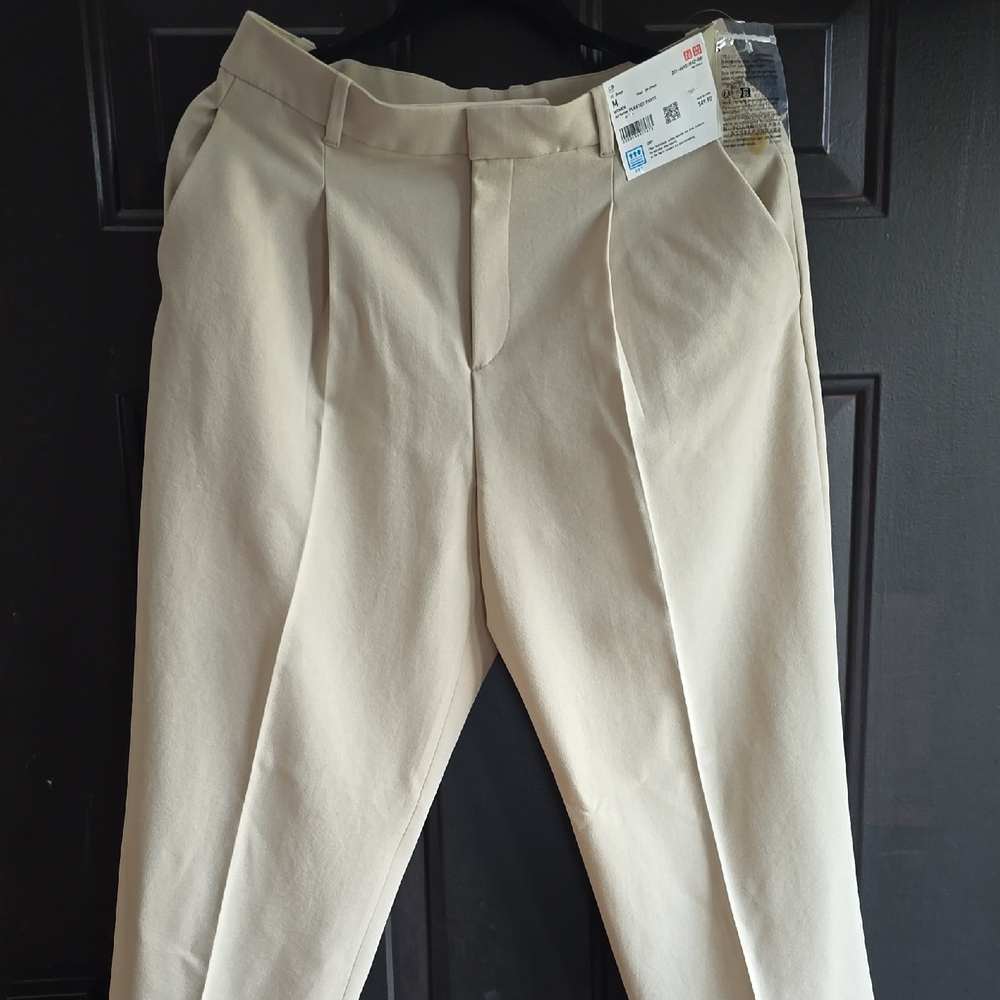 Women's Cream Pleated AirSense Dry Pants